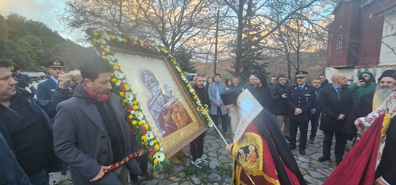 Ιερά Αγρυπνία επί τη αναμνήσει της ελεύσεως της Ιεράς Εικόνος της Παναγίας της Ελαιοβρυτίσσης στην Ιερά Μονή Άνω Ξενιάς