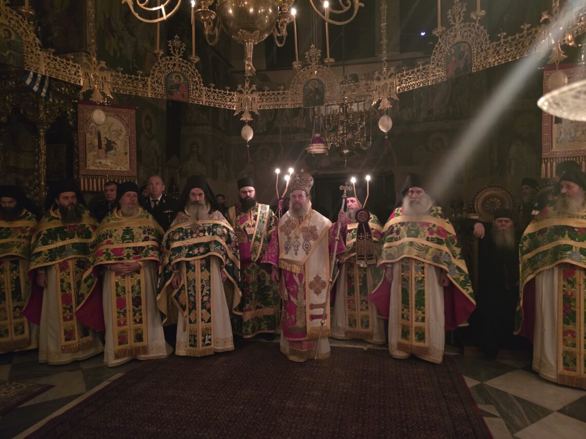 Η εορτή των Χριστουγέννων στον Ι. Ναό του Πρωτάτου, στις Καρυές του Αγίου Όρους
