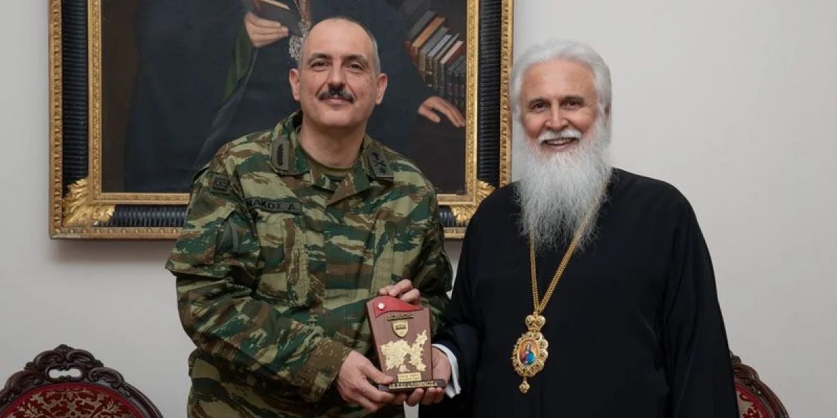 Ο νέος στρατιωτικός Διοικητής Λήμνου στον Μητροπολίτη