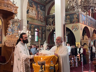 Μνήμη των Αγίων Τριών Ιεραρχών στον Ιερό Ναό Αγίου Παντελεήμονος Λουτρών Αιδηψού