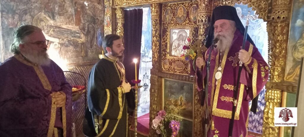 Αρχιερατική Προηγιασμένη Θεία Λειτουργία στην Ι.Μ. Καστρίου στον Ταΰγετο