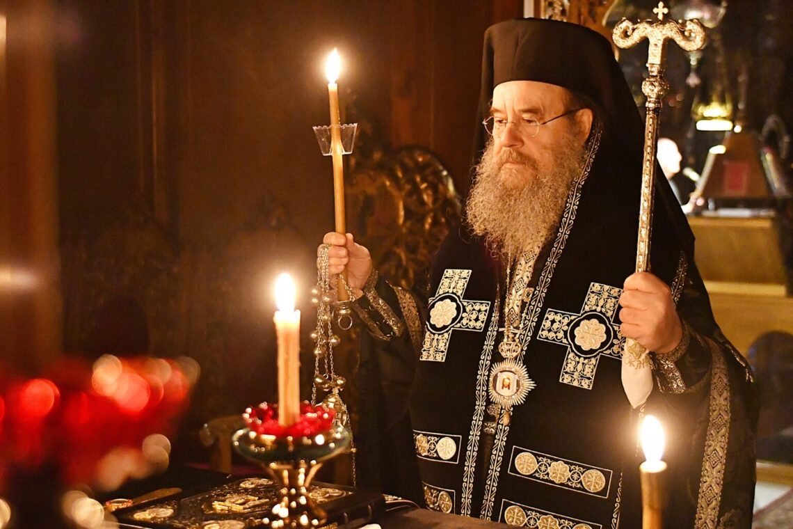 Η Α΄Εσπερινή Προηγιασμένη Θεία Λειτουργία στον Μητροπολιτικό ναό του Αγίου Στεφάνου Αρναίας