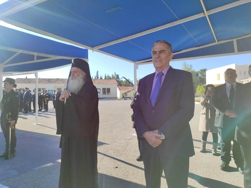 Ο Μητροπολίτης Κορίνθου στην τελετή Παράδοσης-Παραλαβής της Διοίκησης Κατασκευών και Αντιμετώπισης Φυσικών Καταστροφών – ΔΙΚΑΦΚΑ στο Λουτράκι