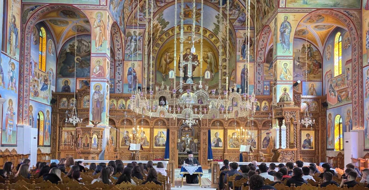 Διάλογος του Μητροπολίτου Φλωρίνης με μαθητές στην Πτολεμαΐδα