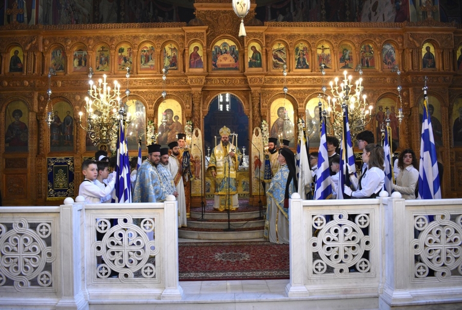 Εορτή του Ευαγγελισμού της Θεοτόκου και της Εθνικής Παλιγγενεσίας στη Μητρόπολη Μαρωνείας