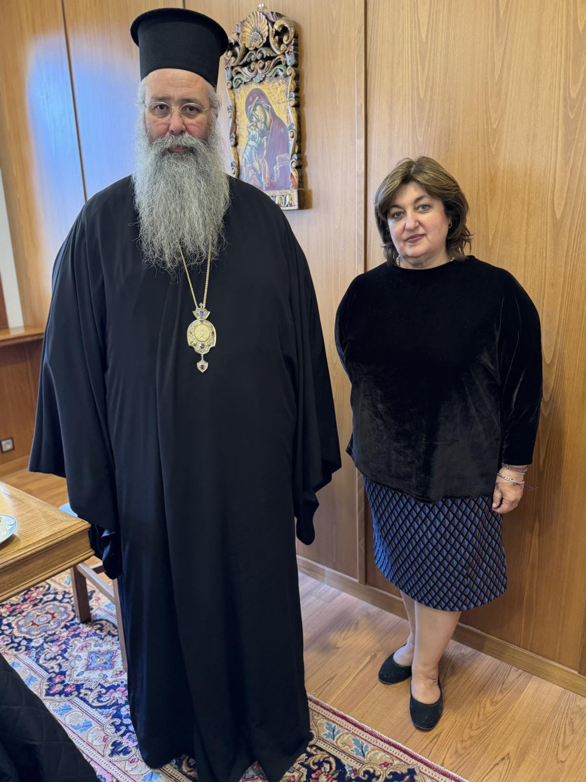 Συνάντηση της νέας Προέδρου του Ε.Ο.Τ.  με τον Μητροπολίτη Κίτρους