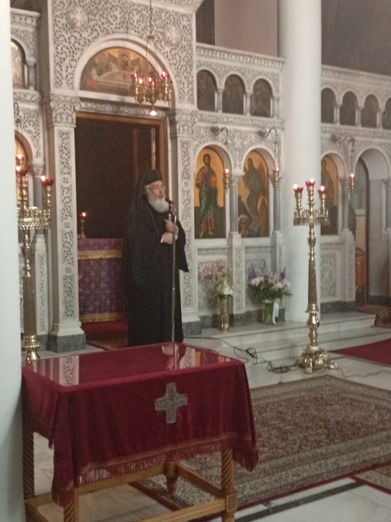 Κατανυκτικός Ἑσπερινός τῆς Γ΄ Κυριακῆς Νηστειῶν στόν Ἱερό Ναό Ἁγίου Βασιλείου Πρεβέζης