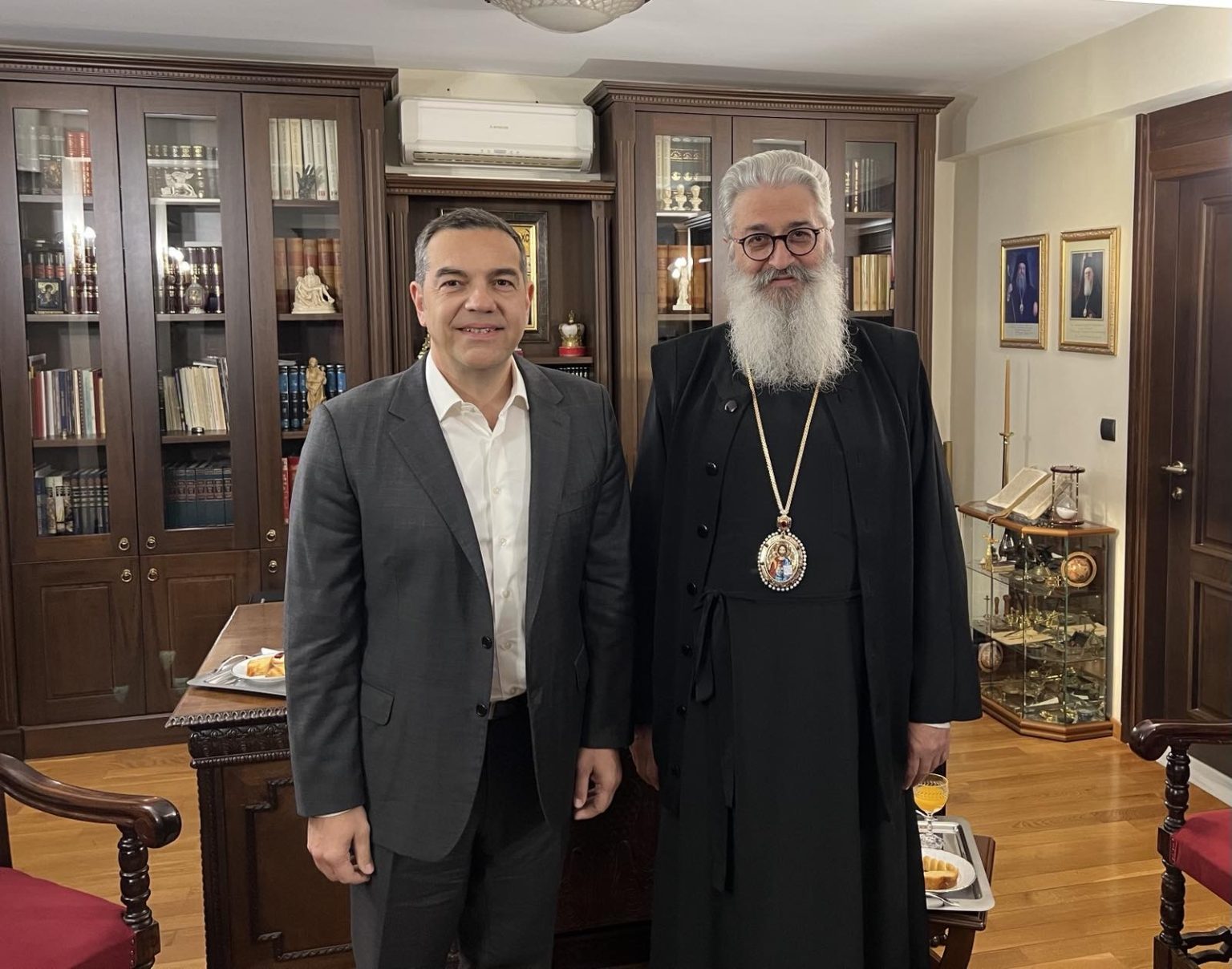 Συνάντηση του Μητροπολίτη Αλεξανδρουπόλεως με τον πρώην Πρωθυπουργό Αλέξη Τσίπρα