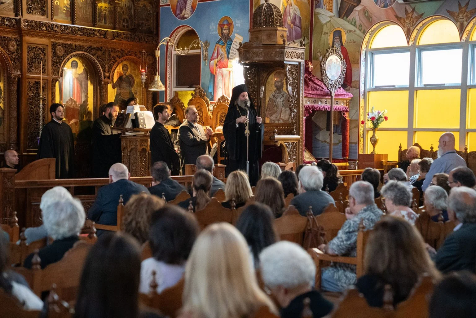 Ο Αρχιεπίσκοπος Αυστραλίας στην Ιερά Επισκοπή Χώρας για τον Ε’ Κατανυκτικό Εσπερινό