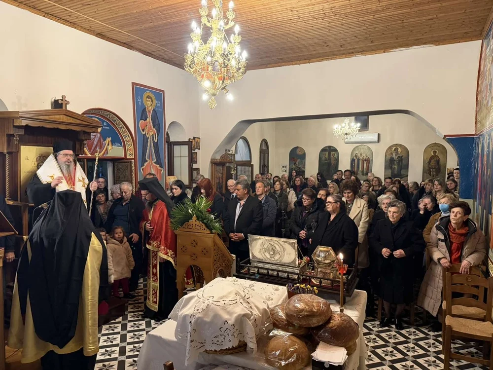 Ο Πανηγυρικός Εσπερινός για τον Άγιο Νεομάρτυρα Γεώργιο εκ Ραψάνης στη γενέτειρά του