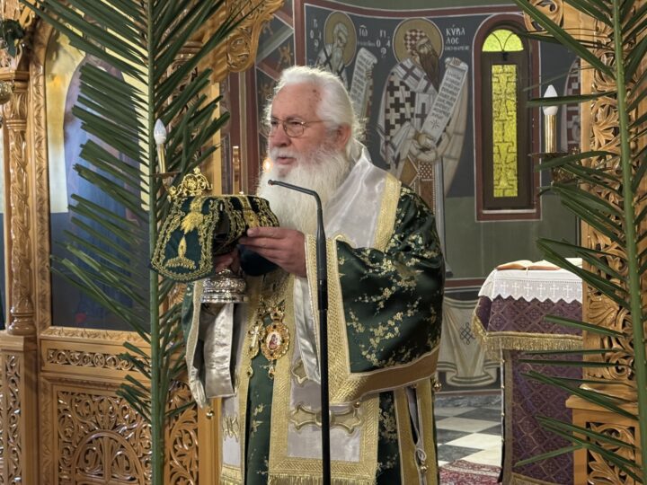 Εορτή Αγίου Λαζάρου και Βαΐων στη Μητρόπολη Θηβών και Λεβαδείας