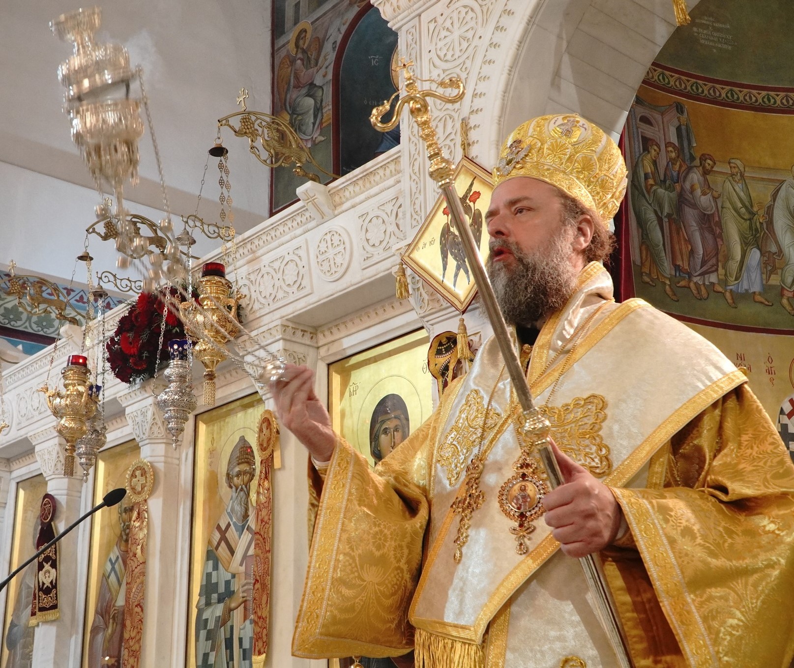 Αρχιερατική Θεία Λειτουργία στον Ι.Ν. Αγ. Σπυρίδωνος Τριανδρίας την Κυριακή των Βαΐων