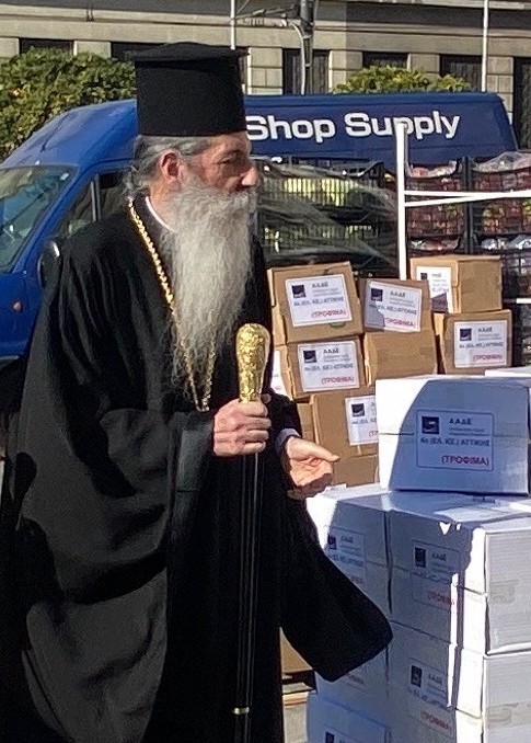 Επίσκεψη του Μητροπολίτη Πειραιώς σε Ενοριακούς Ναούς εν όψει των πασχαλινών Δεμάτων Αγάπης