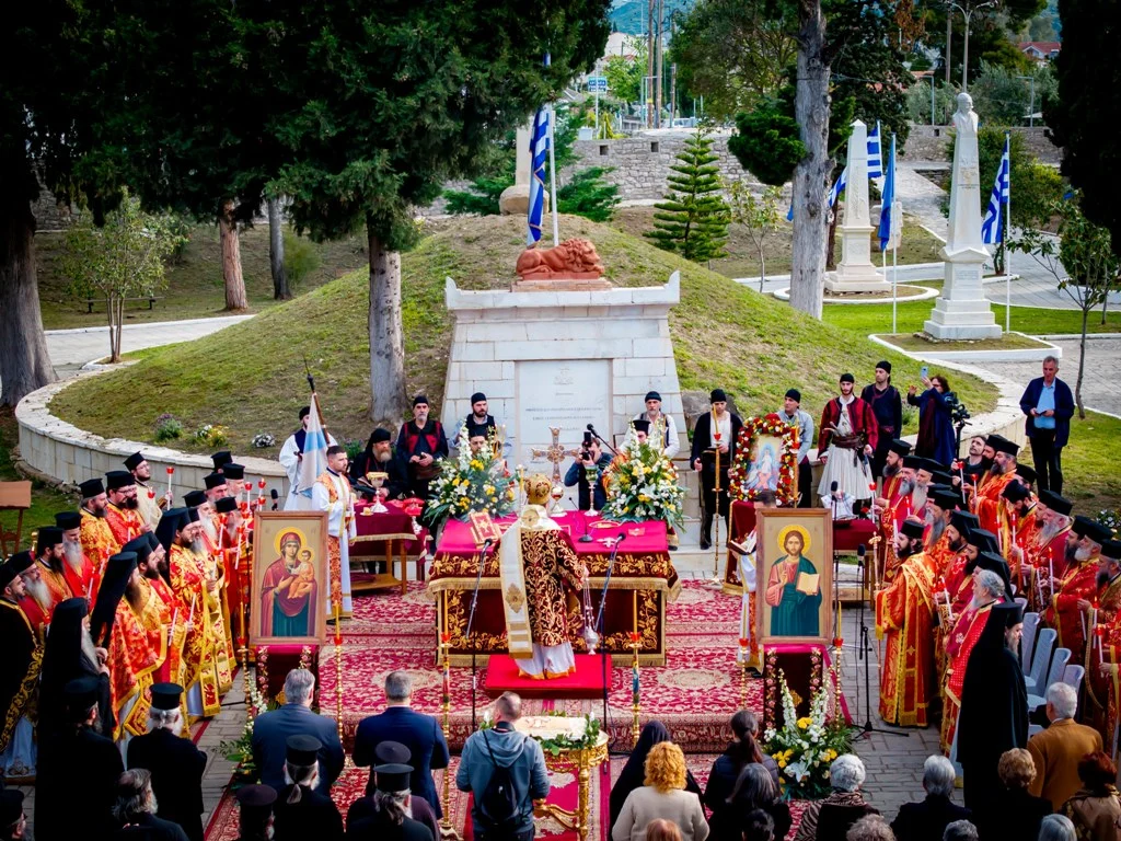 Θεία Λειτουργία, για πρώτη φορά, στον Κήπο των Ηρώων της Ιεράς Πόλεως Μεσολογγίου