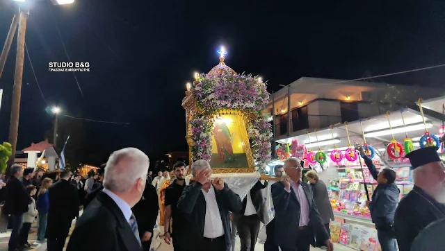 Η προσφυγική Νέα Κίος στην Αργολίδα γιορτάζει την Αγία Ειρήνη τη Μεγαλομάρτυρα