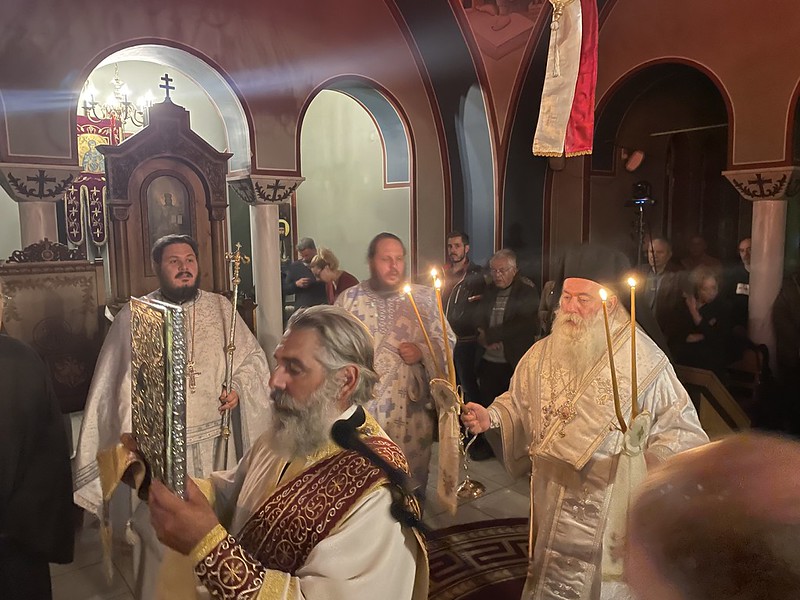 Με Ι. Αγρυπνία εορτάστηκε η Μεσοπεντηκοστή στην Ι. Μητρόπολη Κορίνθου.